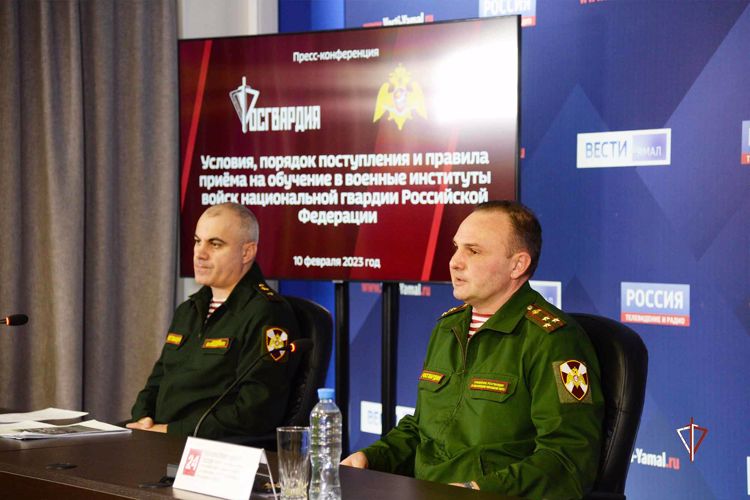 На Ямале состоялась пресс-конференция Росгвардии по вопросам поступления в высшие военные учебные заведения ведомства