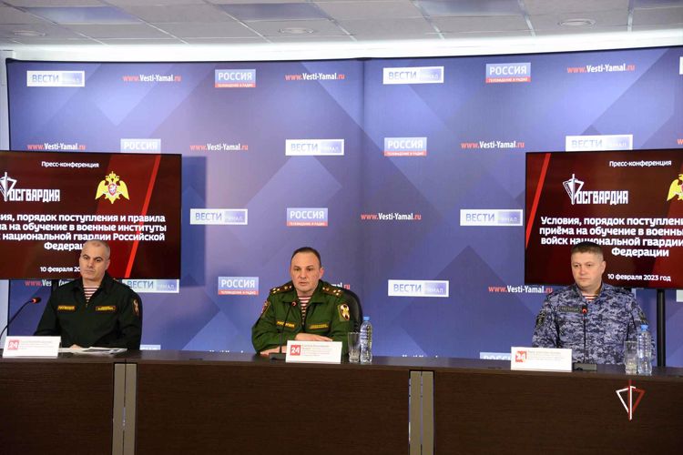 На Ямале состоялась пресс-конференция Росгвардии по вопросам поступления в высшие военные учебные заведения ведомства