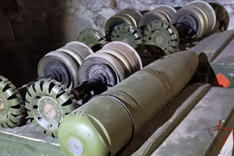 Скрытый полевой склад с боеприпасами обнаружили разведчики Росгвардии и сотрудники ФСБ в ЛНР 
