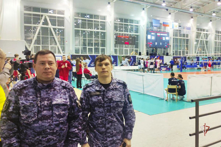На Ямале Росгвардия обеспечила охрану общественного порядка Чемпионата России по волейболу