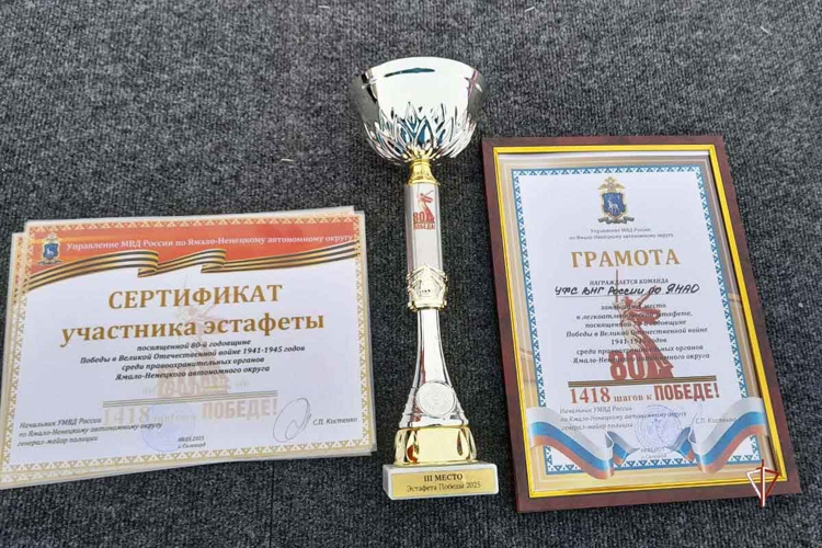Спорт во имя памяти: росгвардейцы участвовали в забегах ко Дню Победы