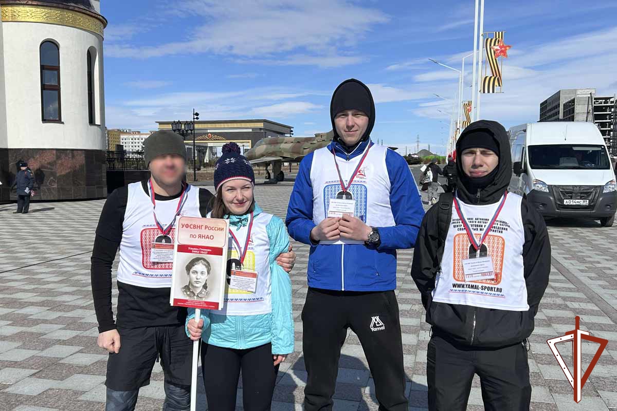 Росгвардейцы Ямала пробежали дистанции в честь 81-й годовщины Великой Победы