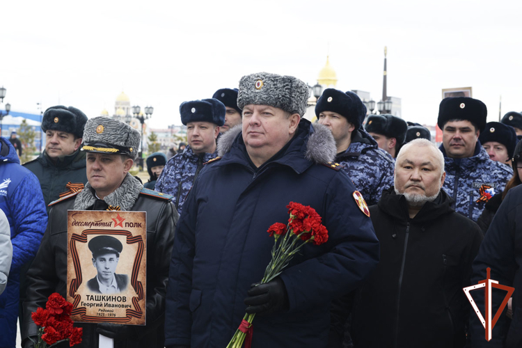 На Ямале Росгвардия  приняла участие в праздновании 81-й годовщины Победы