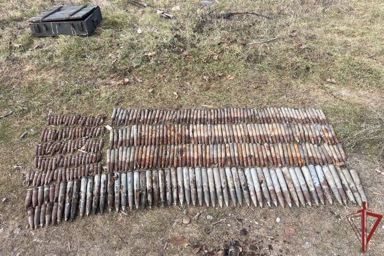 РОСГВАРДЕЙЦЫ ЗА НЕДЕЛЮ ОБНАРУЖИЛИ БОЛЕЕ 350 ВЗРЫВООПАСНЫХ ПРЕДМЕТОВ В ХЕРСОНСКОЙ И ЗАПОРОЖСКОЙ ОБЛАСТЯХ